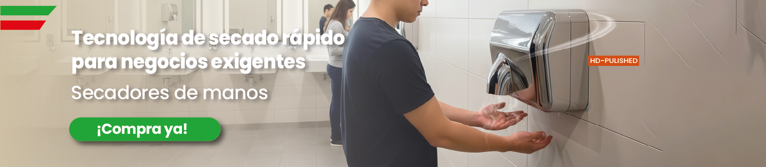 Secador de manos acero inoxidable pulido 2300W
